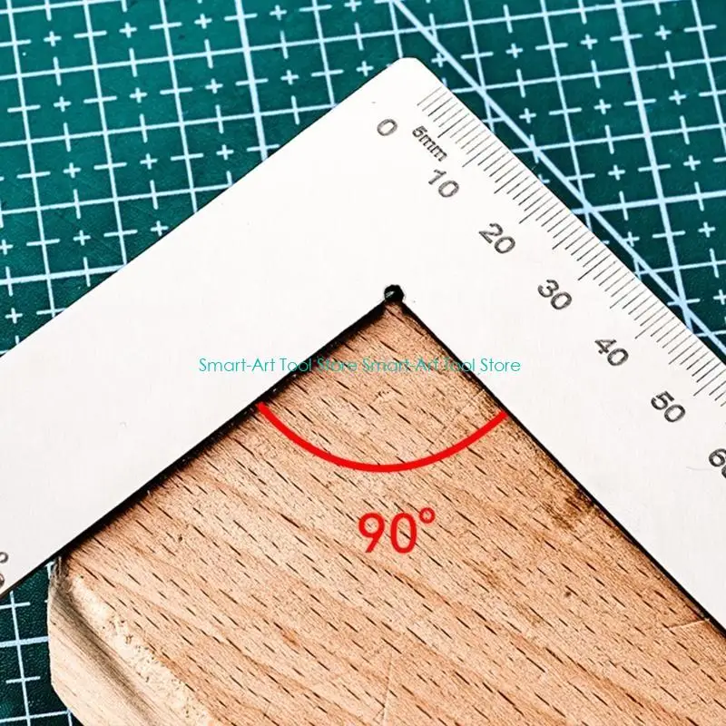E1PB ความทนทานการวัดสแตนเลสสตีลที่แม่นยำ 45 และ 90 องศาทำมุมสำหรับโครงการสร้างกรอบงานไม้