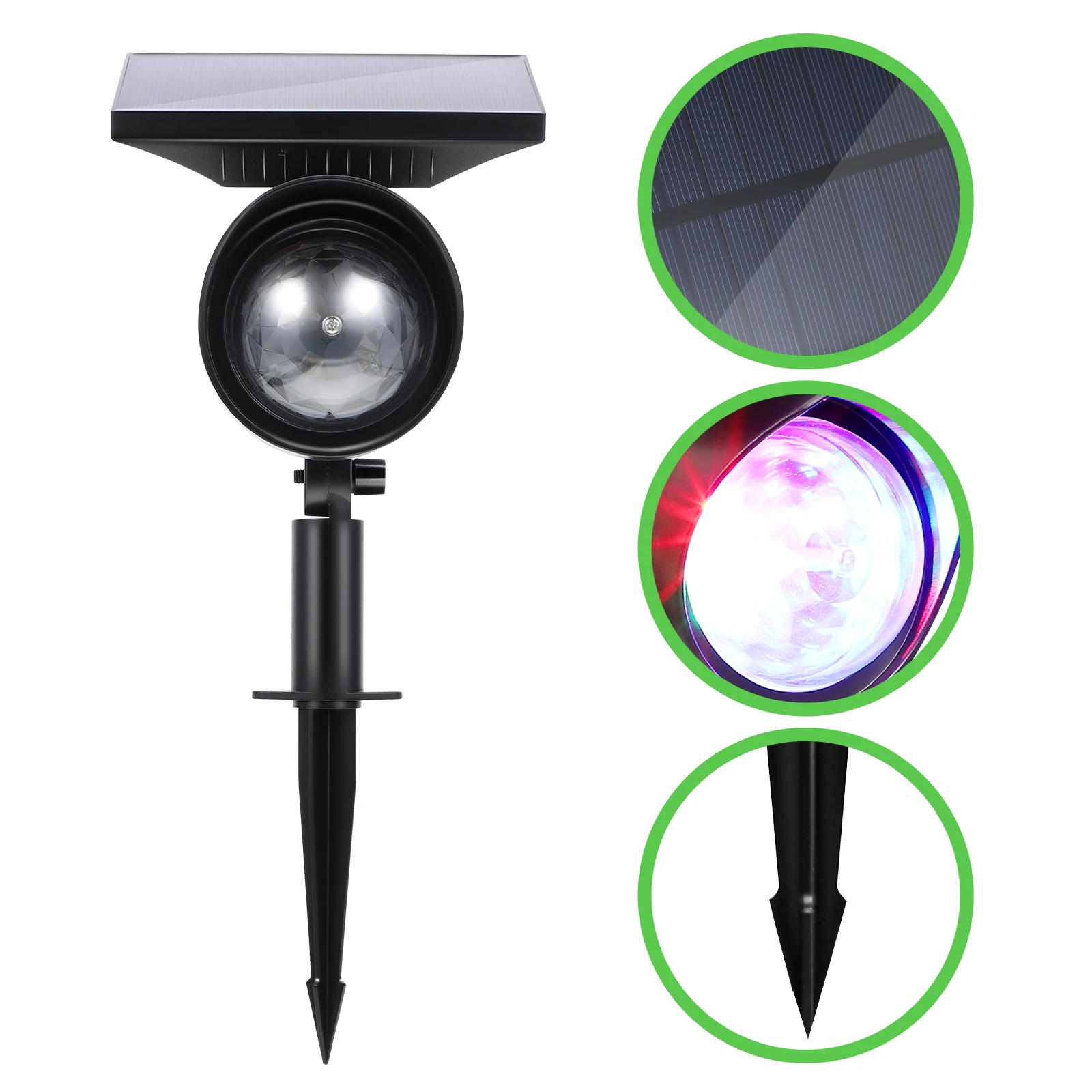 

Waterproof Colorful Projection Lamp Solar Rotatable Light Outdoor Garden Decor Multi-Color Led Projector Lights Festival Wedding