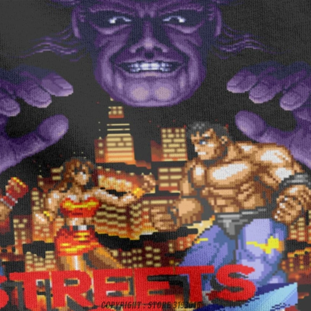 Casual Vintage Streets Of Rage T-Shirt Pure Cotton 3D Tshirts Retro Axel Golden Axe Blaze Game Camisas Clothing Shirt