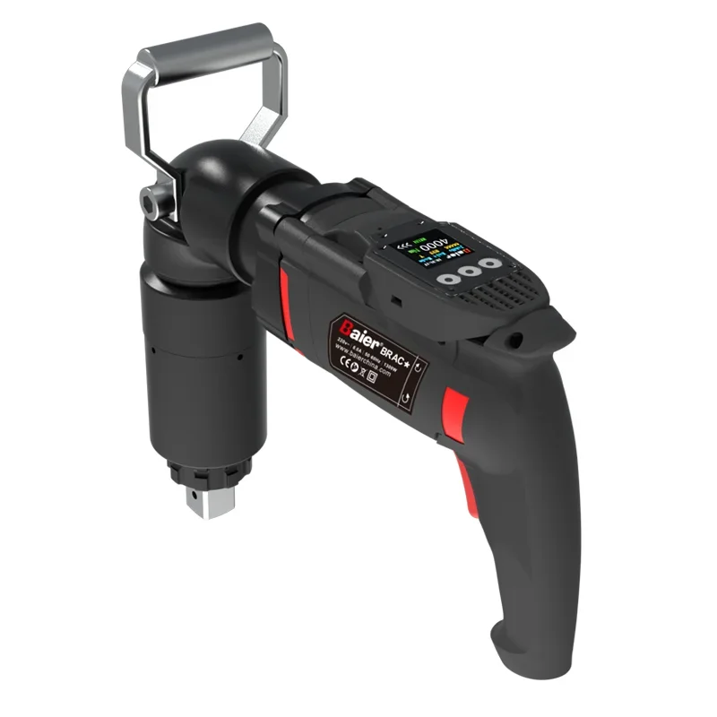 Baier flared handle electric torque wrench