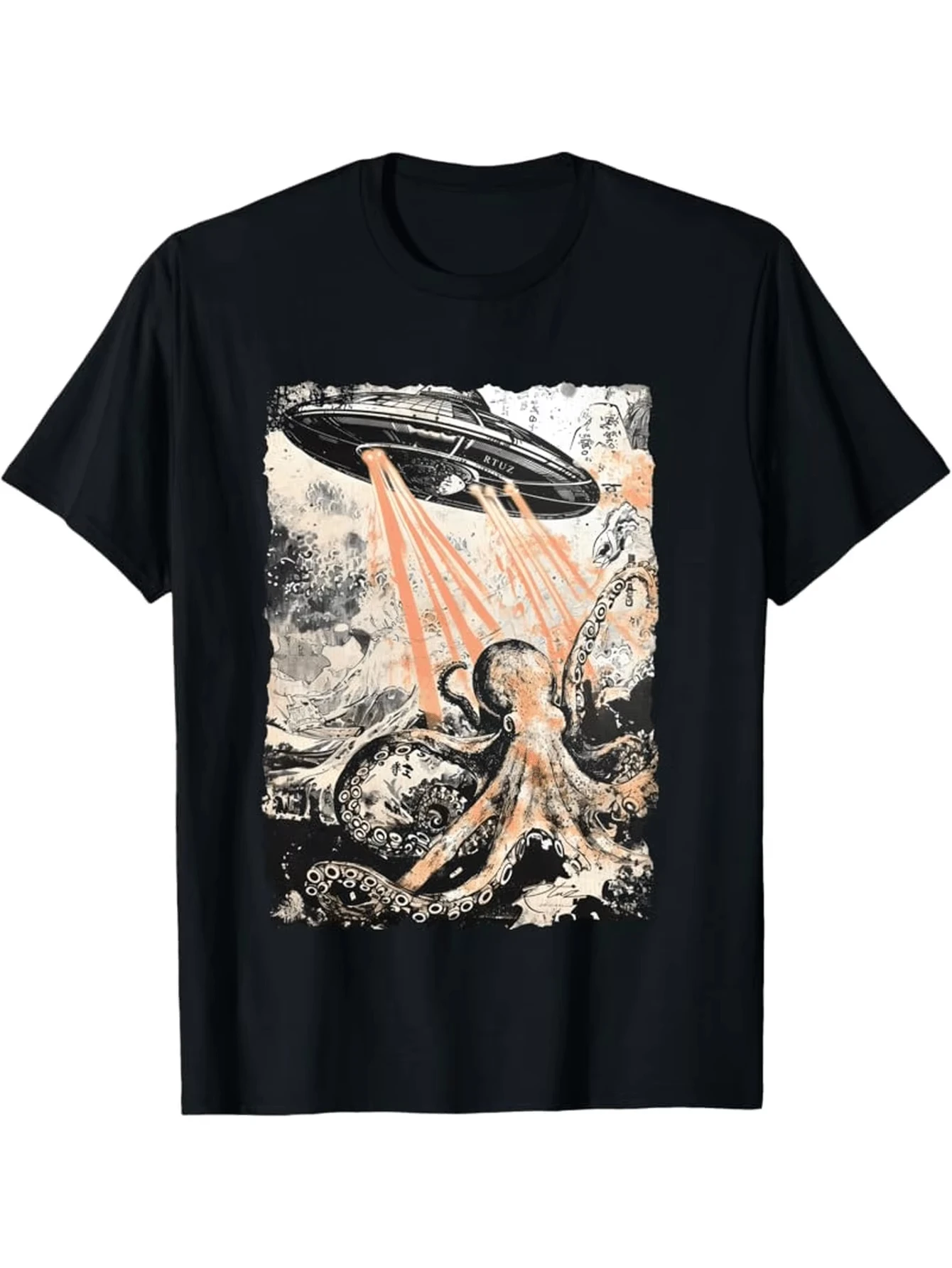 جرافيك مريح مناسب برقبة دائرية مع تصميم نمر كرتوني، هدية لمحبي الحيوانات، قميص كاجوال بأكمام قصيرة، ملابس غير رسمية #2