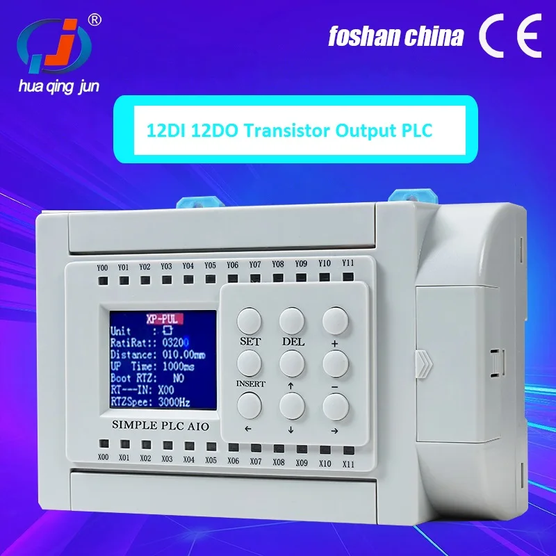 

Chingjun 12DI 12DO Транзисторный выход ПЛК DC24V Простая программа QJ-24T-1 Простой контроллер ПЛК для контактора