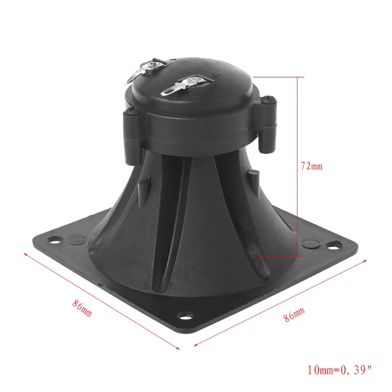 ลำโพงทวีตเตอร์แบบวงกลมสีดำสำหรับลำโพงทวีตเตอร์เสียงแตรระบบเสียงทวีตเตอร์แบบวงกลม