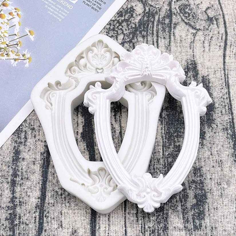 Rahmen Silikonform Sugarcraft Schokolade Cupcake Backform Fondant Kuchen Dekorieren Werkzeuge – Detail 11