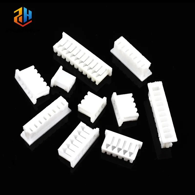100Pcs JST 1.25mm Pitch Female Connector Housing 2-10 Pin Plastic Shell Socket