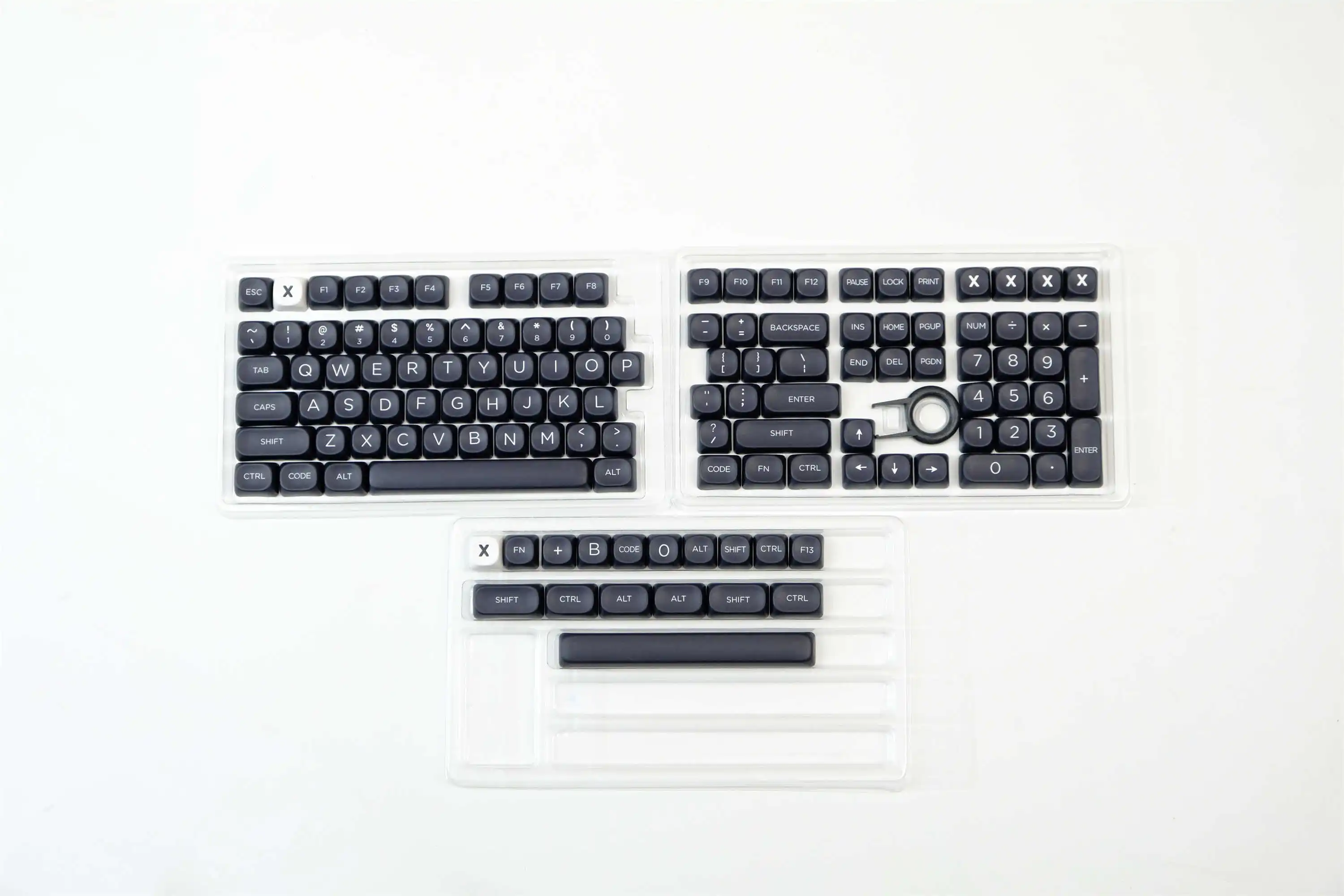 GMK Minimalist black Keycap 126 Keys PBT Keycaps MOA Profile DYE-SUB Customized Keycaps For Mechanical Keyboard