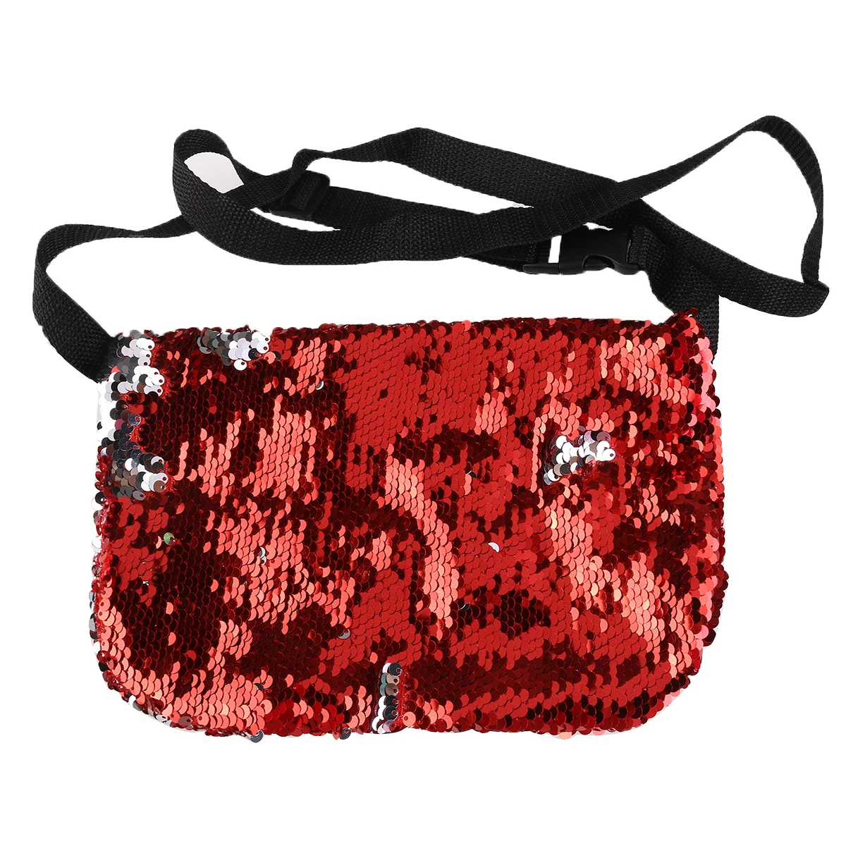 

Sequins Waist Pack Lightweight Wasit Bag Adjustable Strap Waist Bag Pack Cross Color Outdoor Fashion Trend