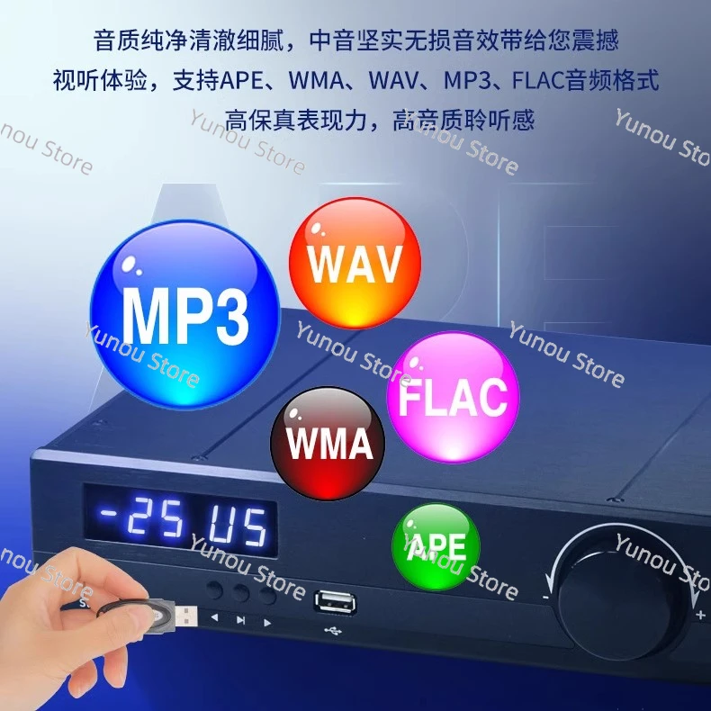 High-Power Digital Amplifier, 2.1 Channel, Bluetooth 5.1, HiFi Fever, 600W, New, TPA3255