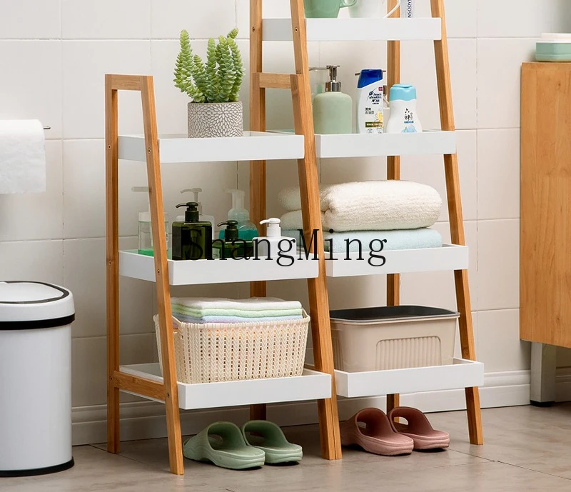 

FG Shelf Bathroom Storage Toilet Washing Machine Toilet Shelf Toilet Wall Hanging No Punching