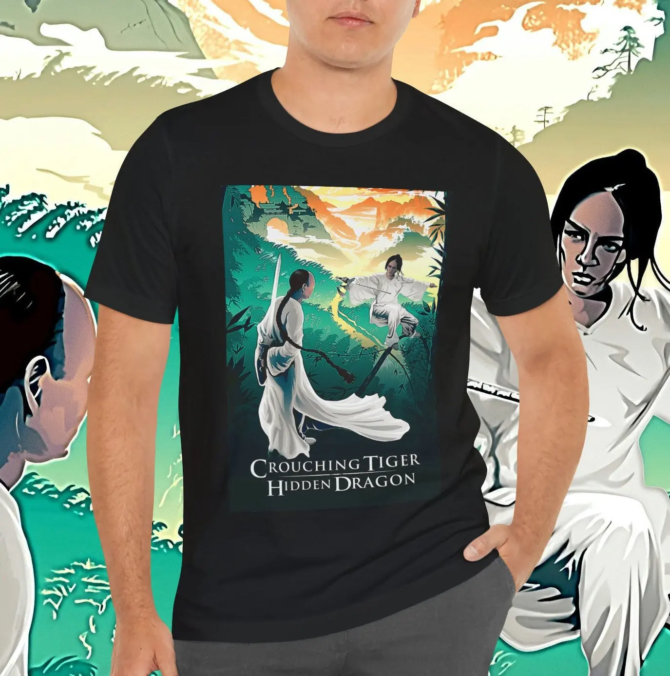 Crouching Tiger Hidden Dragon movie T shirt Classic Martial Arts Adventure Fantasy GenXT4Me