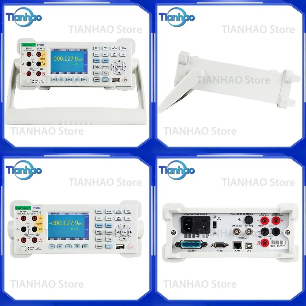 for ET3260 ET3260A 6 1/2 True RMS Digital Multimeter with 3.5 inch Color Screen GPIB Interface and Back Panel Signal Input
