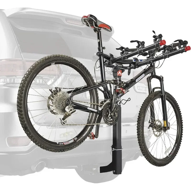 Popular.Sports Deluxe 4-Bike Hitch Mount Rack (2 بوصة استقبال)، أسود