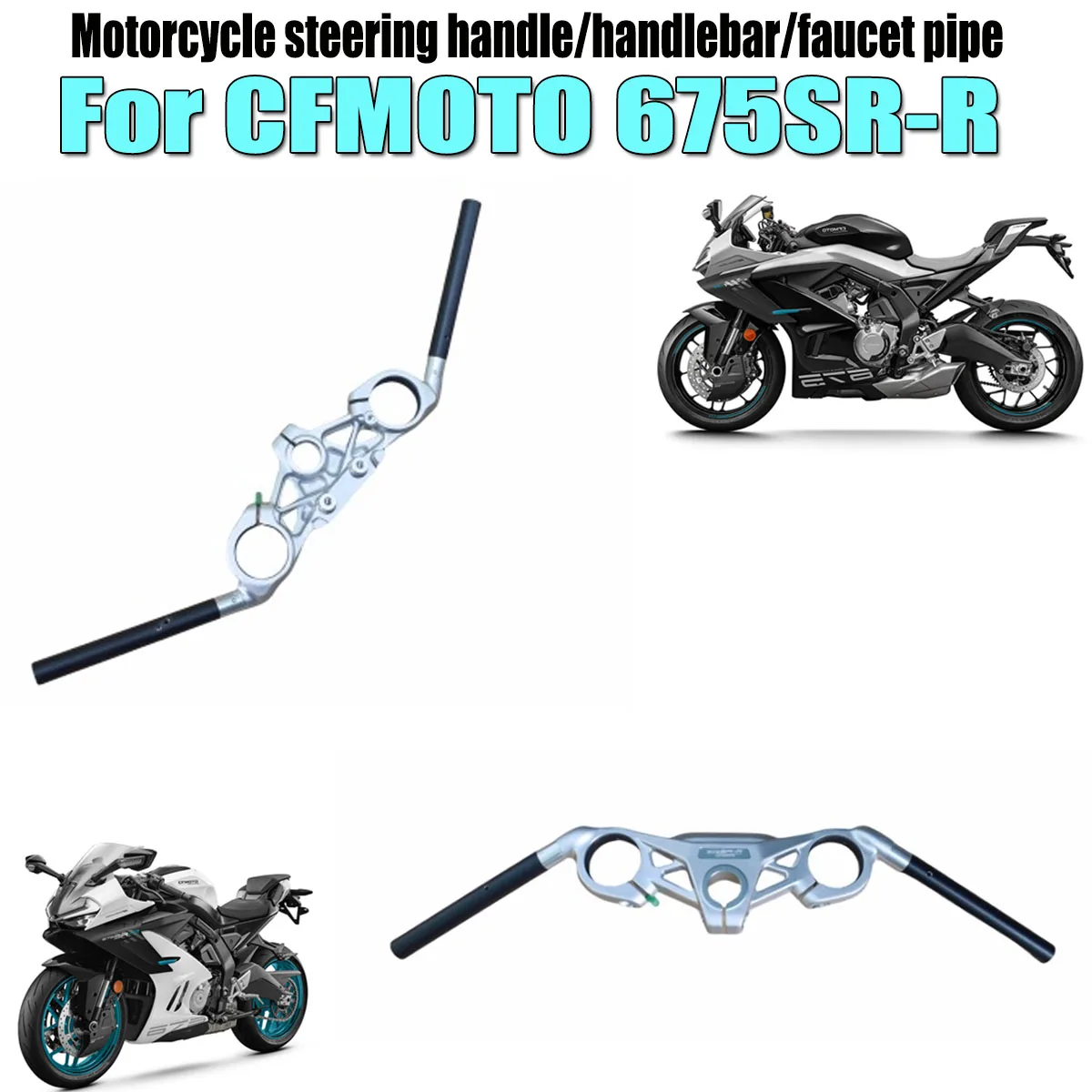 

Motorcycl directional handle component faucet closing Handlebar tube Fit For CFMOTO 675SR 675SR-R 675SS