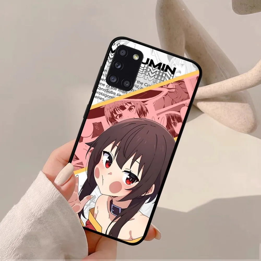 Megumin أنيمي K-KonoSubaS قضية الهاتف لسامسونج A 10 11 12 13 20 21 22 30 31 32 40 51 52 53 70 71 72 73 91 13 قذيفة