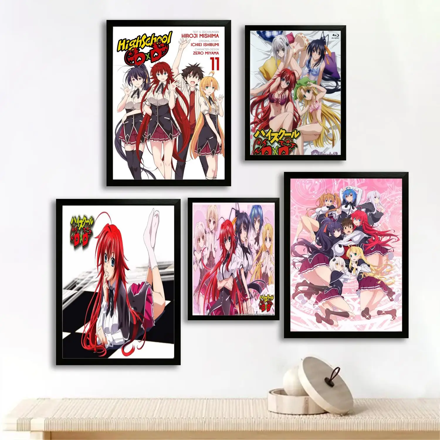 Anime Highschool DxD Canvas Art Poster and Wall Art, Picture Print, Modern Family Bedroom Decor, Posters,Decorative painting