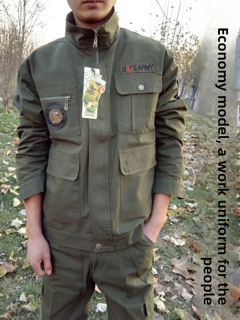 

Thiened Pure Cotton Work orm Set for Men And Women Resistant to Heat And Wearable for Welding And Car Repairing