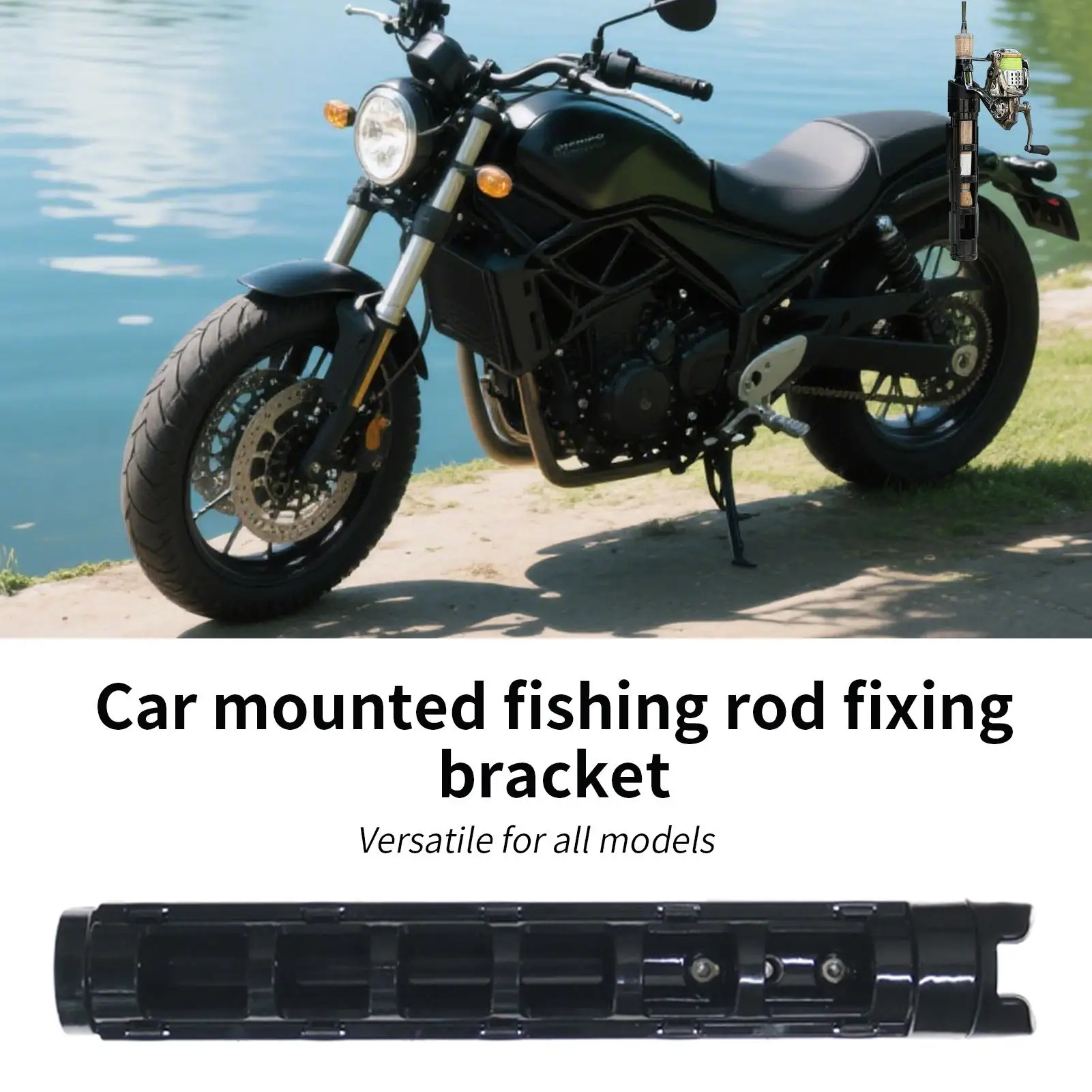 

Motorcycle Fishing Rod Holder Fishing Pole Holder Rack For Motorcycle Rotatable Racks Easy Mount Carrier Portable Fishing