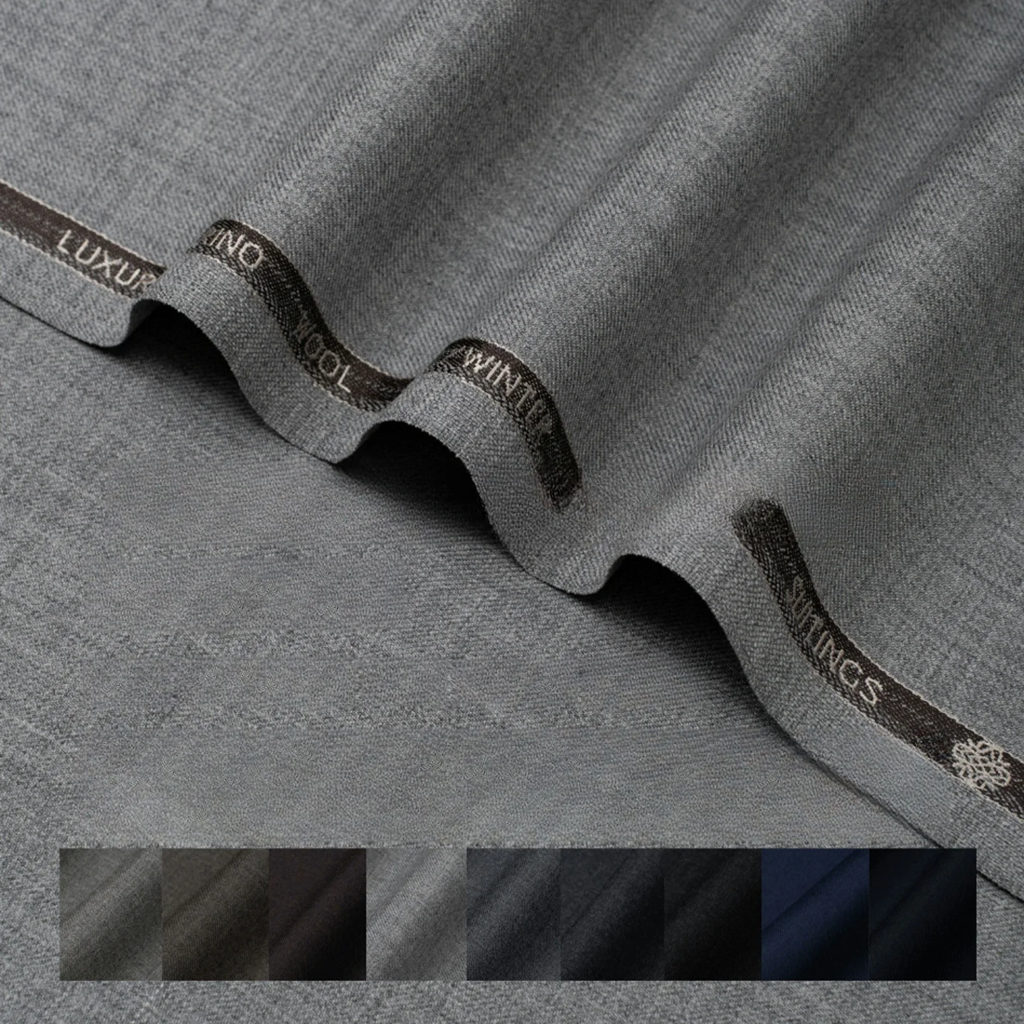 100% Pure Wool Suiting Fabric - Wrinkle-Resistant, All-Season Material For Suits, Blazers & Trousers