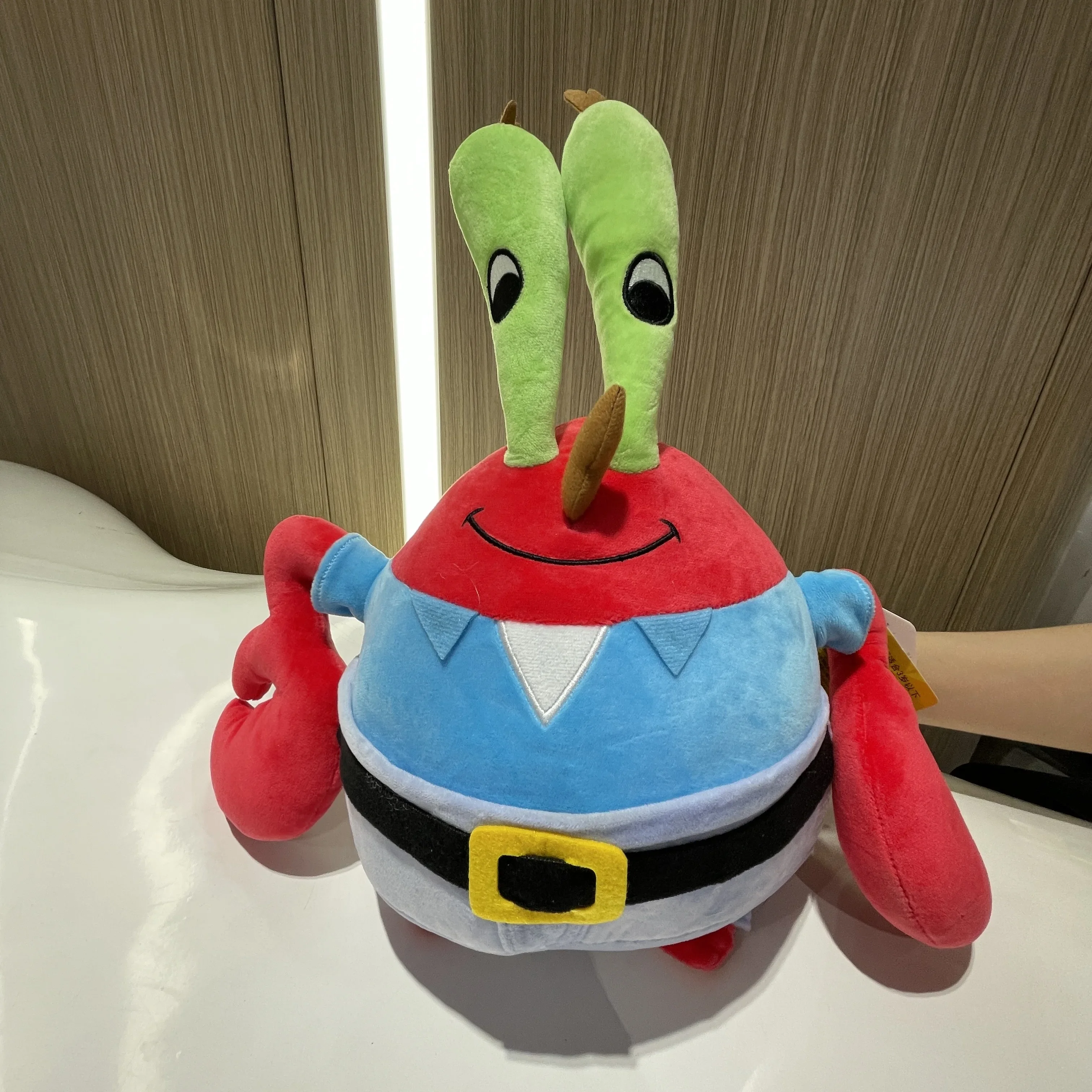 Echte Anime Spongebob Schwammkopf Patrick Star Thaddäus Eugene H. Krabs Gary Kawaii Cartoon Gefüllte Plüschtiere Geburtstagsgeschenk