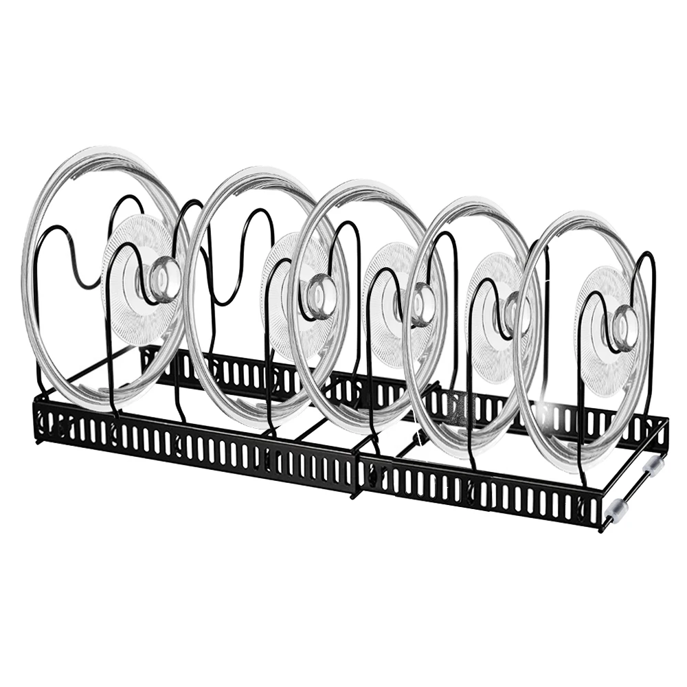 Dish Bowl Drying Shelf Adjustable Pan Pot Storage Organizer Cookware Storage Rack Kitchen Accessories Multi-Functional