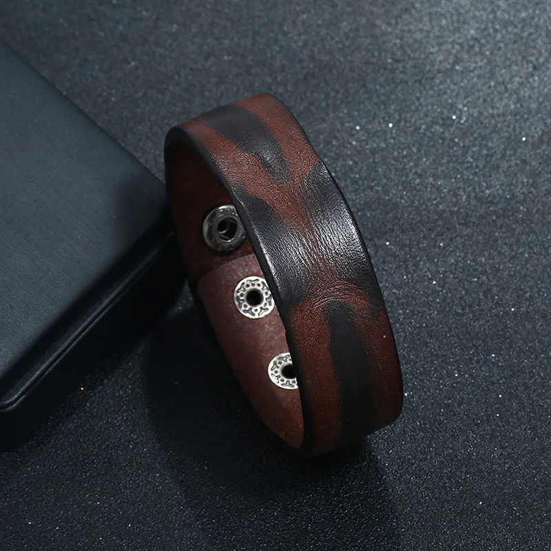 New design simple vintage genuine leather bracelet