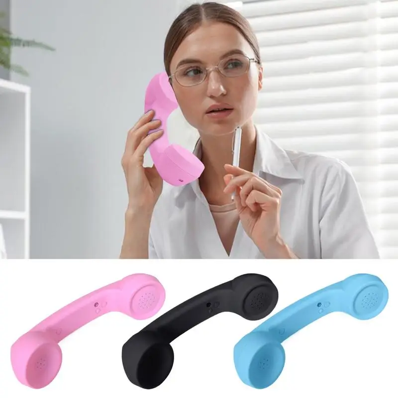 Retro Landline Phone Wireless Vintage Portable Receiver Telephone Handset With Comfortable Call For Home Kitchen Bedside Office