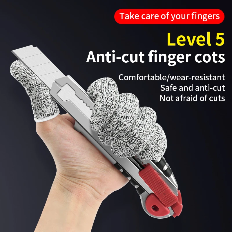 LUXIANZI Safety Cut-resistant Finger Covers Set For Kitchen Gardening Sculpture anti-scratch cutting Protectors Finger Cots