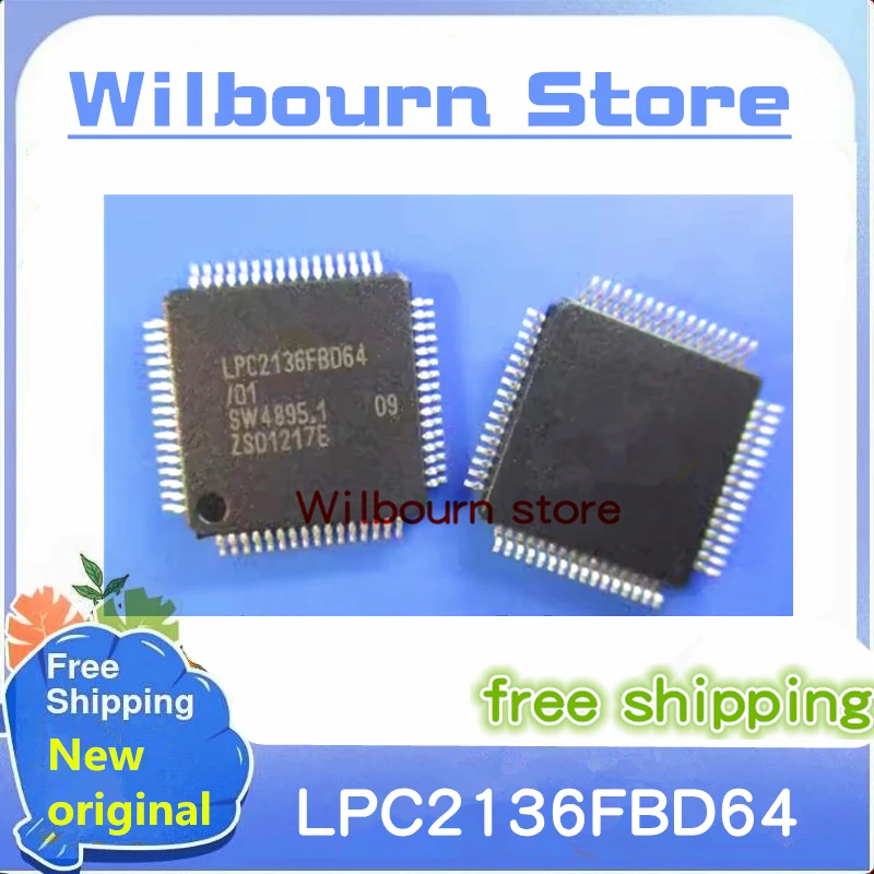 5PCS~50PCS/LOT LPC2136FBD64 LPC2136FBD64/01 LQFP64 New original stock