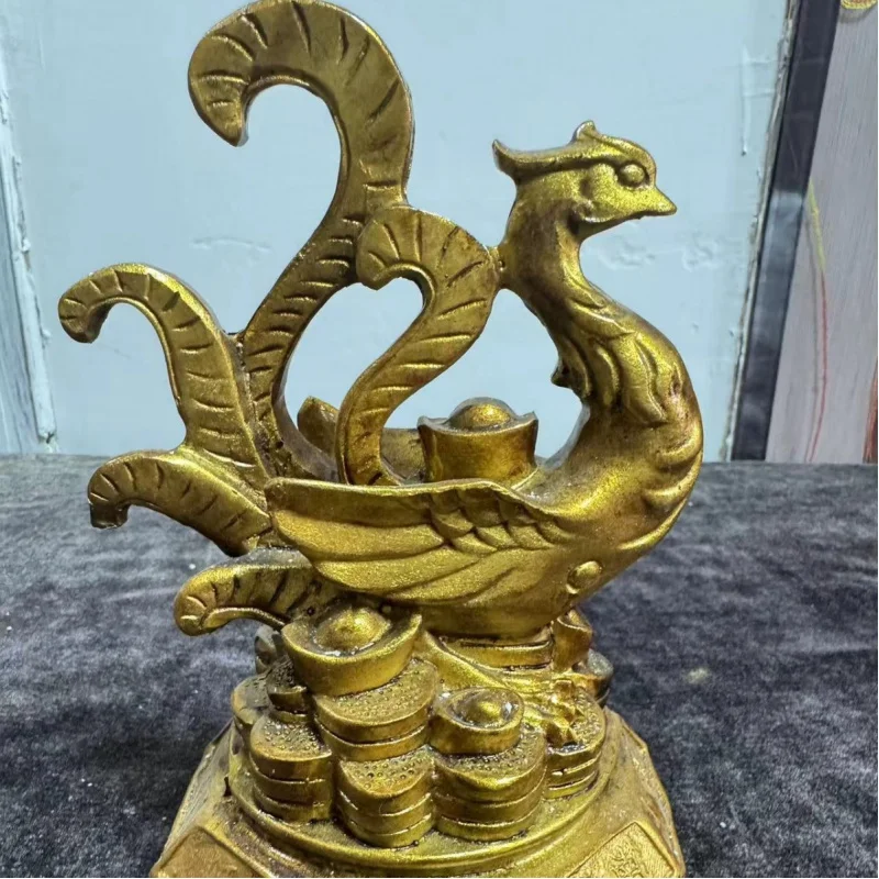 골동품 4 대 짐승 송진 장식, 블루 드래곤 화이트 타이거, Zhuque Xuanwu 광장 신 장식품, 골동품 컬렉션 공예품