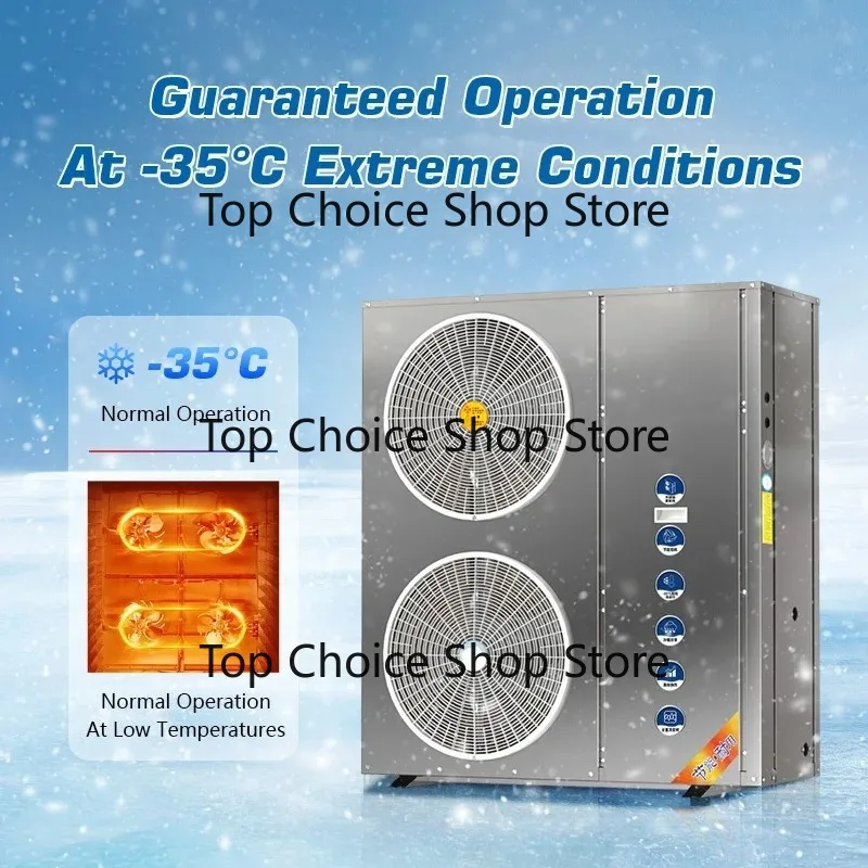 High Efficiency 30KW DC Inverter Heat Pump Air Conditioner with Low Temp -35°C Air to Air Heat Pump System for Cooling & Heating