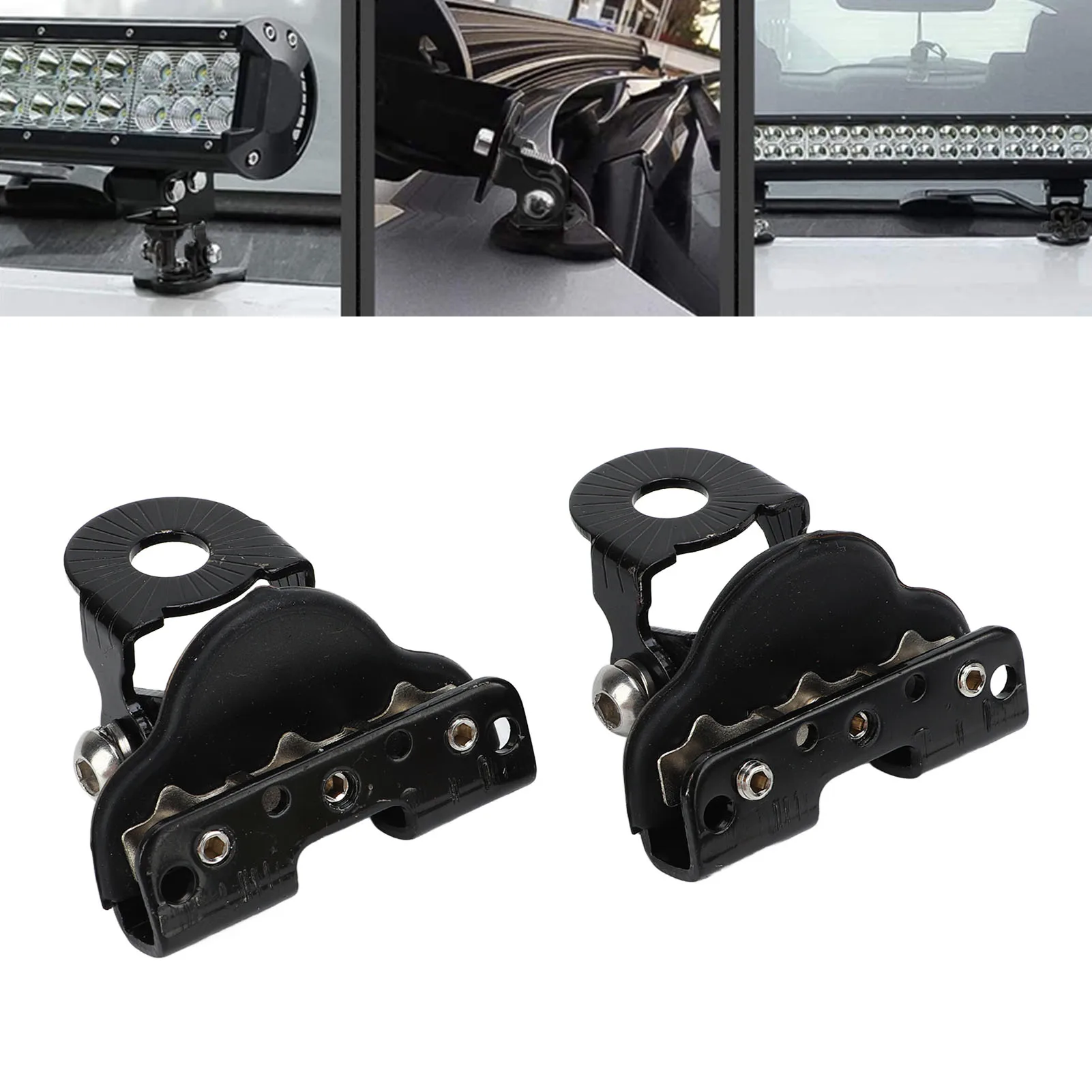 304 Stainless Steel No-Drill Hood Mount Brackets Universal Fit for 2