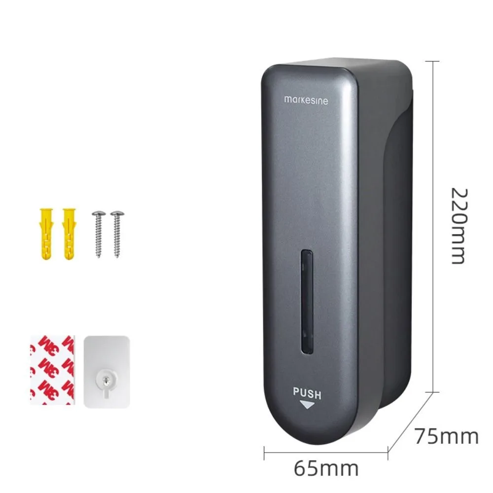 Wall Mounted No-Drill Soap Dispenser Anti-Drip Design Press Pump Press-Type Soap Dispenser Liquid Soap Durable
