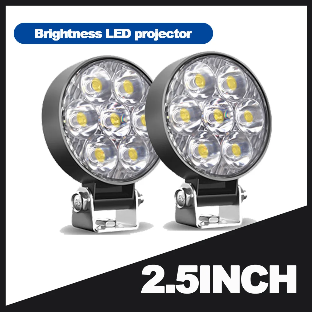 

Super Mini 2.5'' Led Offroad Work Light 7 Led Car Truck SUV Auxiliary Spotlights Universal For 4WD Headlight Car Parking Light