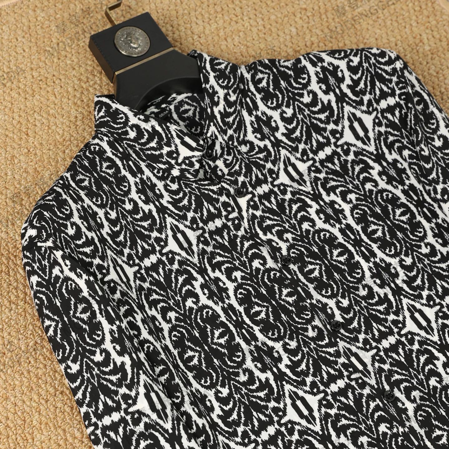 

Мужская рубашка в стиле барокко 2026 года, дышащая, повседневная, деловая, для торжеств, свободного кроя, с длинным рукавом, для вечеринок, в стиле смокинга, уличная одежда