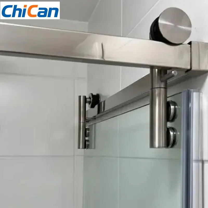 

【Hot】Stainless Steel Sliding Glass Door Folding Sliding Glass Door Hardware Shower Enclosure Corner Sliding Door Kit