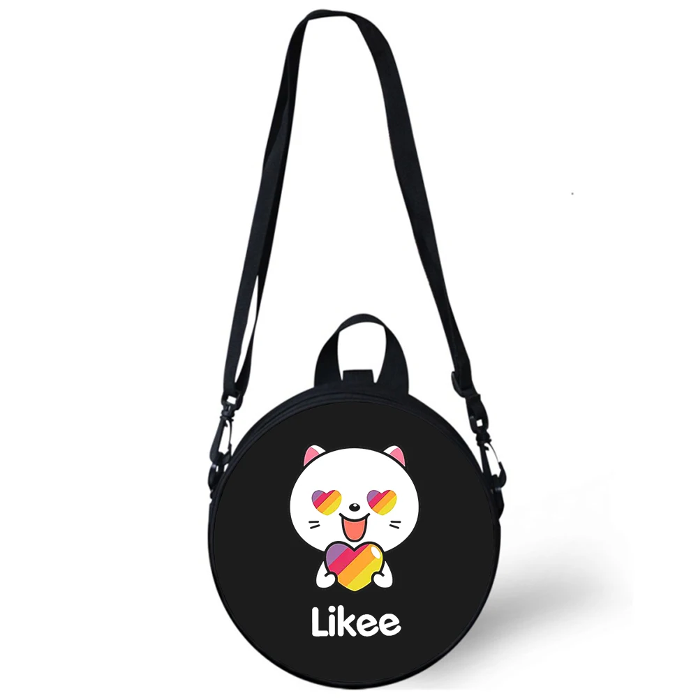 Likee Funny love heart cat bear Child kindergarten Bag Crossbody Shoulder Bags For School Women Mini Round Bagpacks Rugtas Bag