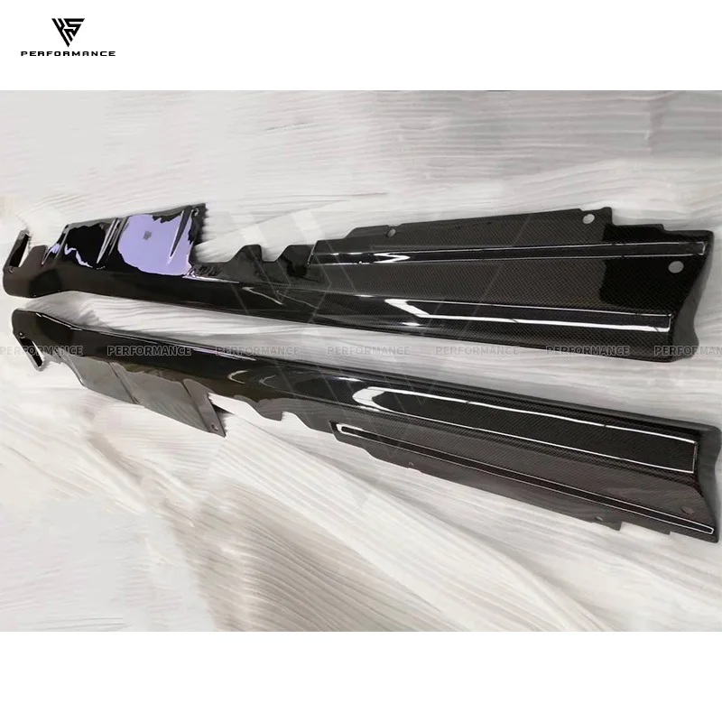 OEM Style Dry Carbon Fiber Car Accessories Extend Side Skirts For Ferrari 812 Carbon Front Skirts