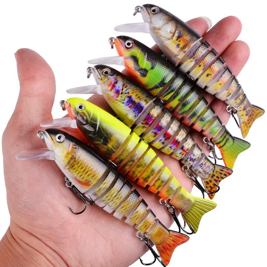 

New Long Cast Segmented Swimbait 11cm 17g Lifelike Plastic Hard Lure Freshwater Saltwater Artificial Lures Bass Snakehead Tackle
