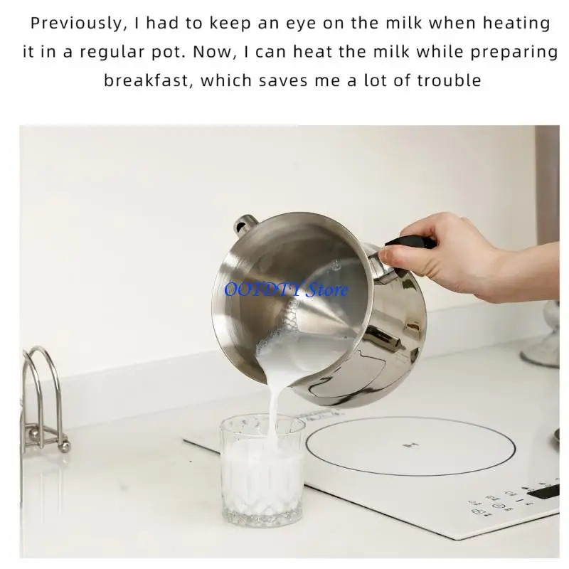 367A Professional Stainless Steel Small Milk Pot With Even Heat Distribution Saucepan