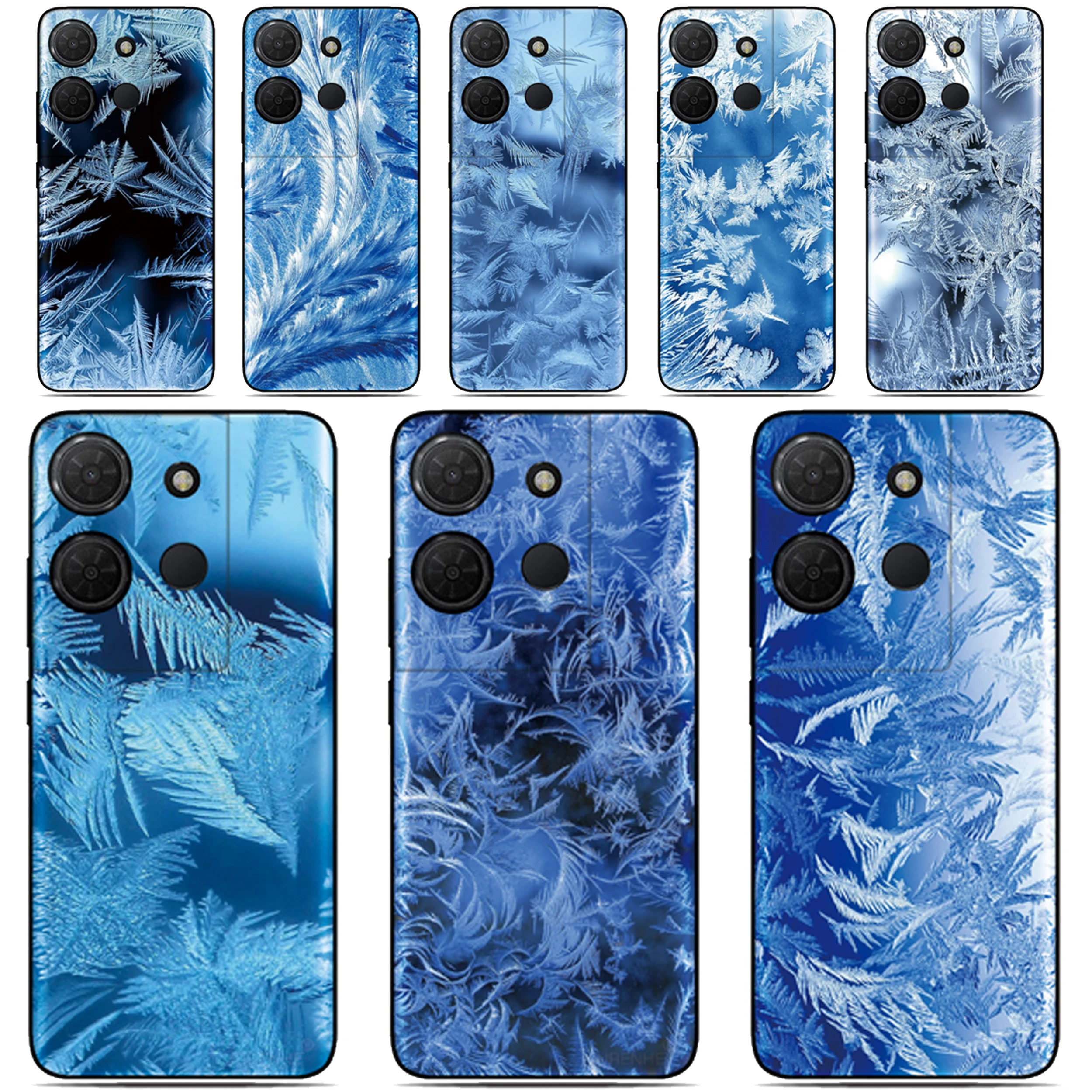 

Ice Crystals Cover For ZTE Blade V70 V60 V50 Design 4G 5G V9 V10 V30 V40 Vita V2020 V41 Smart Nubia Z40s Z40 Pro Phone Case