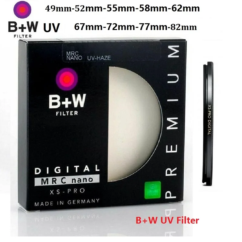 Filtr UV B+W 49_52_55_58_62_67_72_77_82mm, Filtr Polaryzacyjny CPL B+W XS PRO MRC Nano Protective BW Ultra Thin do Obiektywów Lustrzanek Cyfrowych — zdjęcie produktu 4