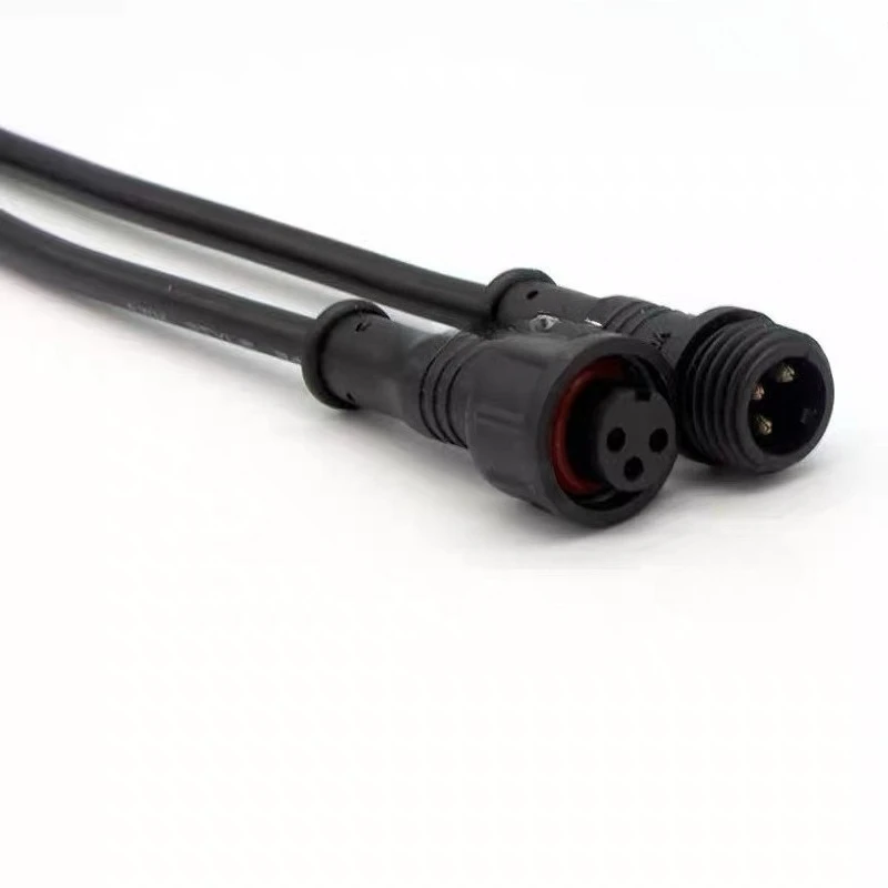M12 waterproof connector outdoor communication cable line lamp wall lamp Led plug waterproof plug