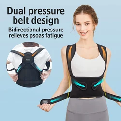 Back Support Brace Posture Corrector for Women and Men, Back Straightener Posture Corrector, Scoliosis and Hunchback Correction,