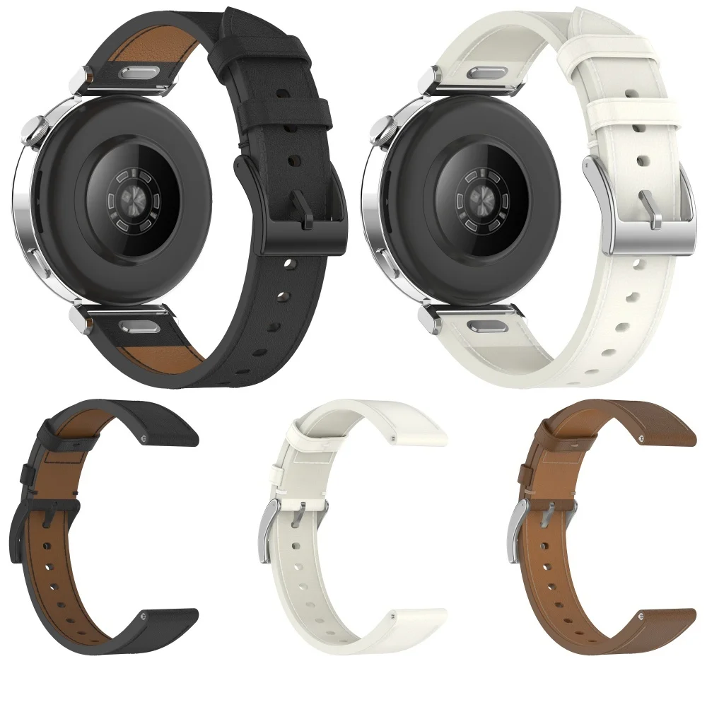 20 มม.กดสายหนังนาฬิกาสร้อยข้อมือสําหรับ Garmin vivoactive 6 5 สายนาฬิกานุ่มหัวชั้นหนังปุ่ม Watchband