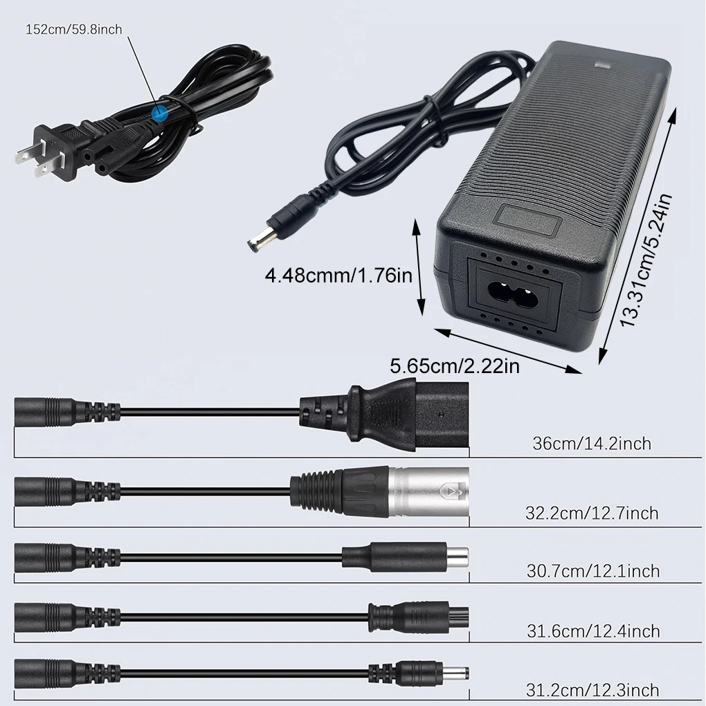 ABS Convenient 48v Charger For Electric Bikes And Scooters With IEC Plugs Electric Bike Charger