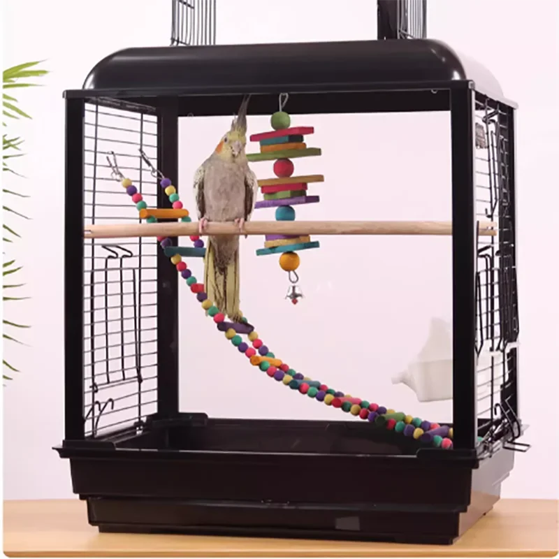 House Birds  Outdoor Bird Stand Accessories Birdhouse Bathtub Plastic Cages Luxury Breeding Cage Parrot Bag Nests Canaries