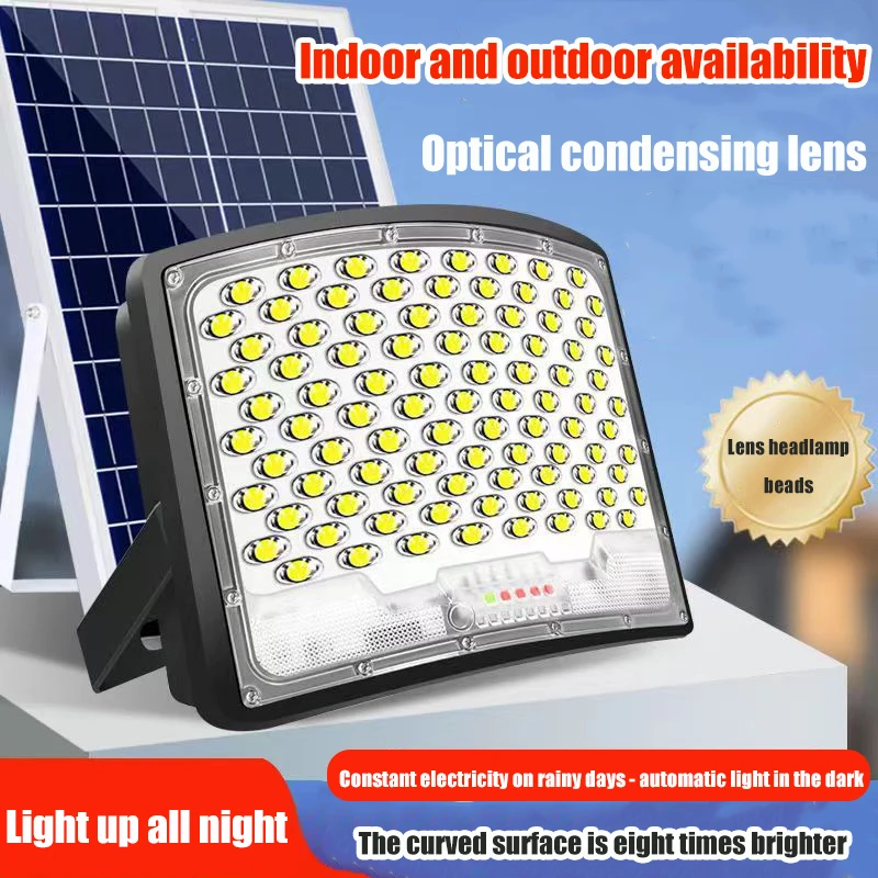 

Rural large doorway household solar curved flood light high light range lighting garden light