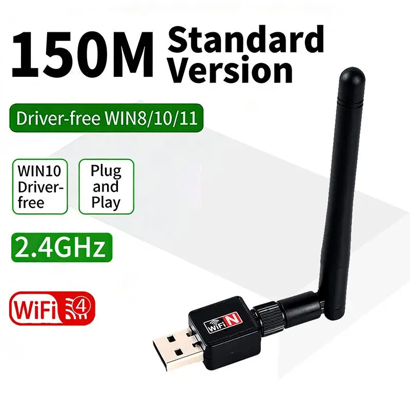 Usb Wireless Network Adapter Wifi Receiver For Desktop Computers And Laptops