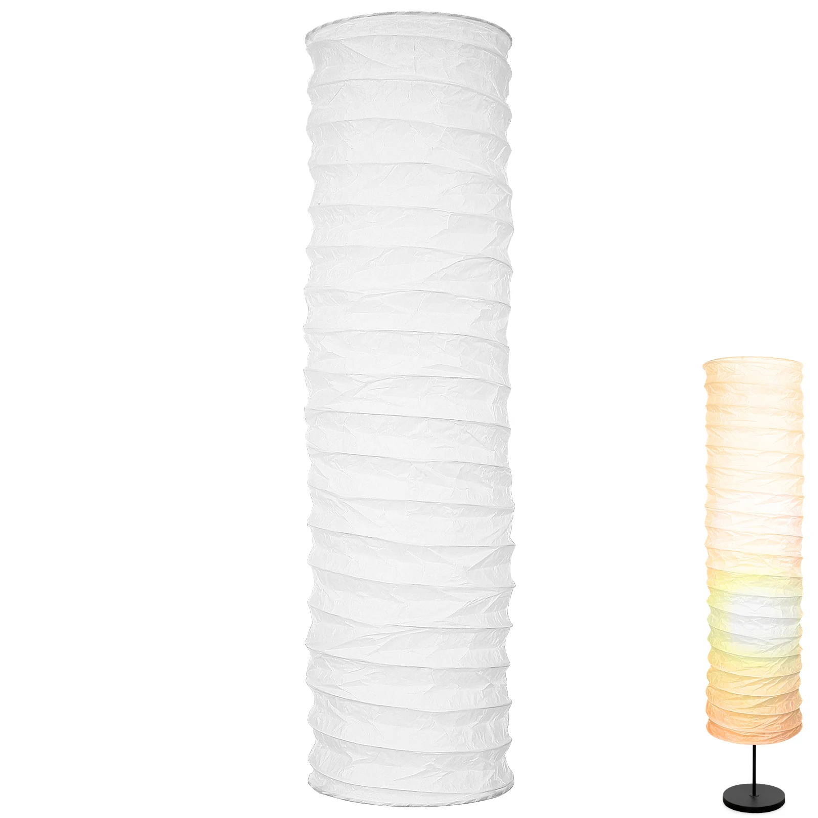 

Floor Lamp Shade Paper Cover Decorative Lampshade for Living Bedroom Study Kids Room Nordic Style Creative Simple Lighting No