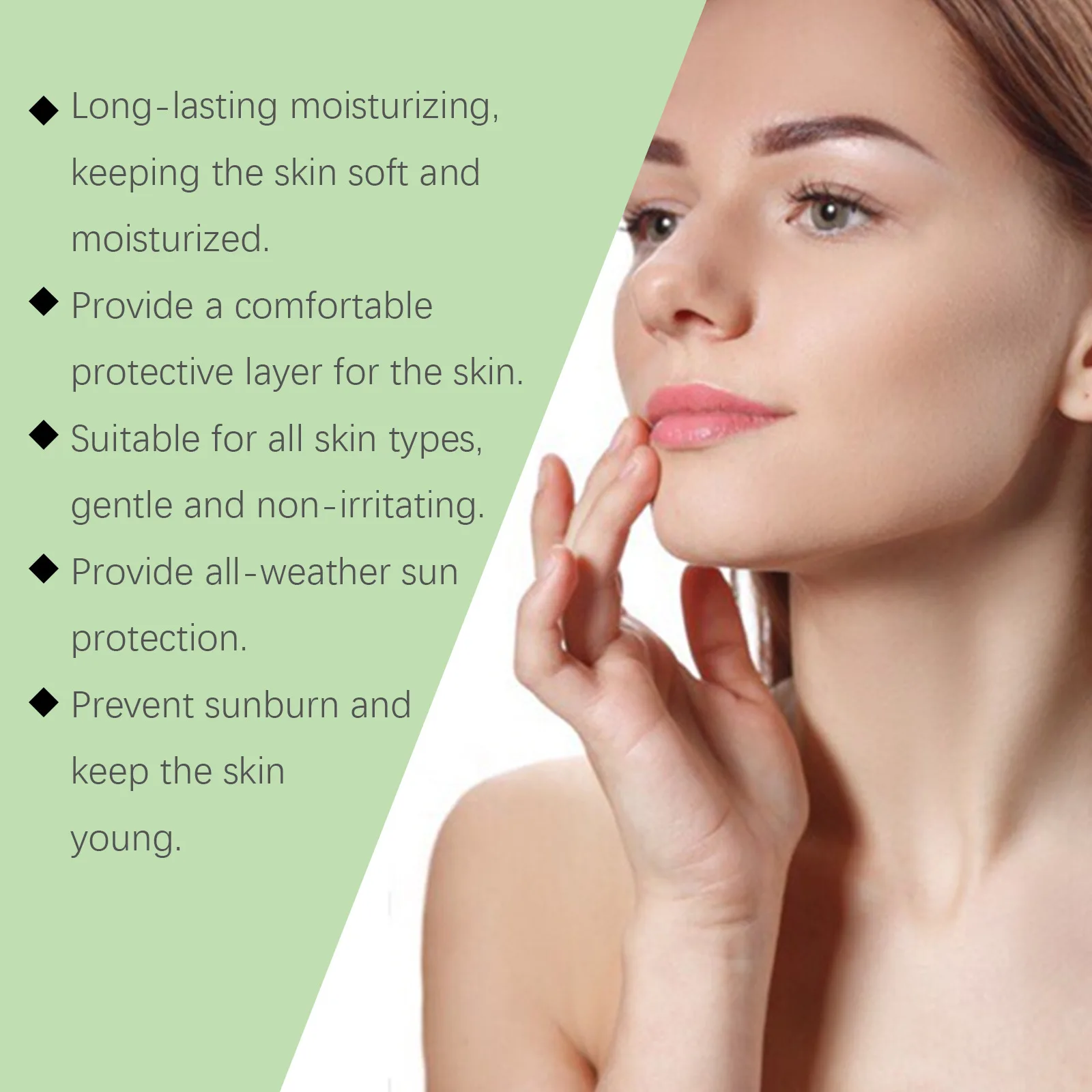 

Eelhoe Centella Facial Refreshing Sunscreen Spf30 Full Coverage Oil Control No Sticky Soothing Skin Moisturizing Sunscreen Cream